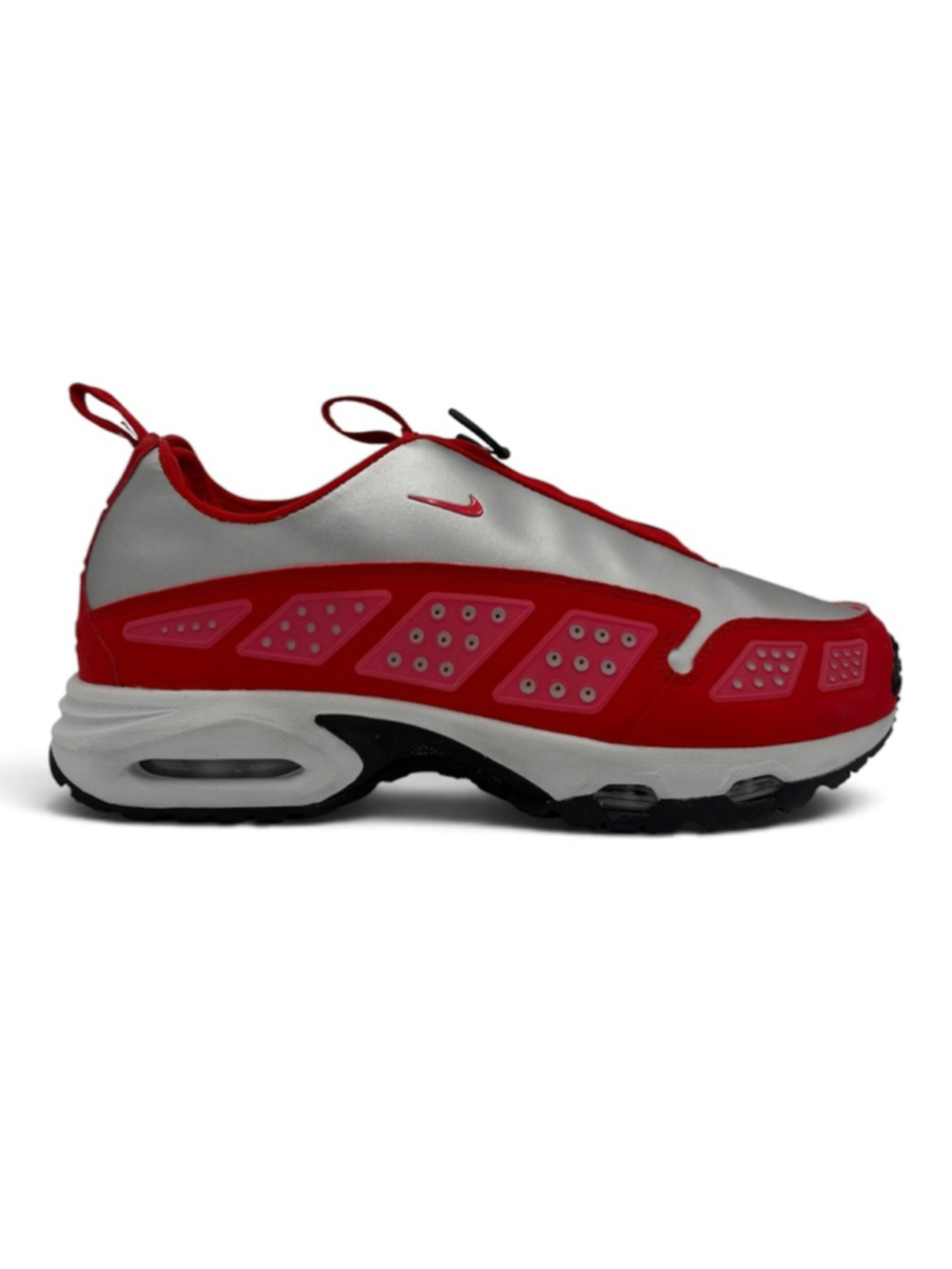 Nike Air Max SNDR Women 9 Fusion Red Silver Sneaker IH3988-001 Retro